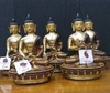 Tượng Phật Ngũ Trí Như Lai_Đồng Vẽ Nepal_Cao 20cm