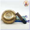 Chuông Xoay Nepal Khắc Lục Độ Mẫu Bồ Tát_Chày Ngũ Trí_Nút Thắt Cát Tường_14x7cm