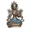 Tượng Tara Lục Độ Mẫu Bồ Tát_Chất liệu Đồng Đính Đá Lam Ngọc_Cao 68cm