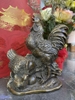 Cặp Gà Mái, Gà Trống_12cm_Tượng Phong Thủy