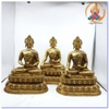 Tượng Phật Tam Tôn Mật Tông_Chất Liệu Đồng Trơn_Cao 30cm