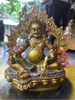 Tượng Hoàng Thần Tài Dzambala_Nhỏ Cao 17cm Có Vòng Lửa 17x15cm