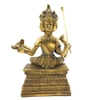 Tôn Tượng Ngài Tứ Diện Phật (Phạm Thiên Brahma) - Cầu Được Ước Thấy - Đồng Vàng - 15x8cm