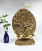 Tượng Vua Gesar_Chất liệu Đồng Trơn_Cao 36cm