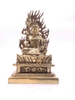 Tượng Bất Động Minh Vương Ngồi_Chất liệu Đồng Mạ Bạc_Vàng_Cao 22cm