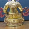 Tượng Hoàng Thần Tài Dzambala_Chất liệu Đồng Vẽ Tây Tạng_Cao 30x27cm