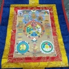 Tranh ThangKa Cửu Cung Văn Thù_35x20cm