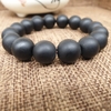 Chuỗi Đá Dạ Nguyệt Đen Mờ Đeo Tay_12ly