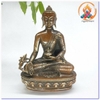Tượng Phật Dược Sư_Chất liệu Đồng Nâu_Cao 16cm