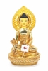 Tượng Phật Dược Sư_Chất liệu Đồng Nepal Phun Gold_Cao 40cm
