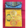 Túi Gấm Đeo Chéo 2 Dây Kéo_23x16cm