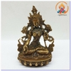 Tượng Tara Bạch Độ Mẫu Bồ Tát_Chất liệu Đồng Trơn_Cao 15cm