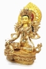 Tượng Lục Độ Mẫu Bồ Tát_Chất liệu Đồng Nepal Phun Gold_Cao 40cm