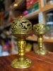 Đèn Pha Lê Hoa Sen 7 Màu Chân Đồng_25x9cm