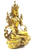 Tượng Tara Lục Độ Mẫu Bồ Tát_Chất liệu Đồng Trơn_Cao 30cm
