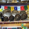 Bộ Chuông Xoay Nepal Điêu Khắc Quan Âm Tứ Thủ Bồ Tát 10_22cm (Hàng Thủ Công)