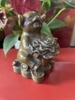 Tượng Đồng Phong Thuỷ Heo Hoa Hồng 11x7cm