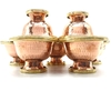 Bộ Ly Cúng Dường Nước Màu Vàng_Chất liệu Đồng Nepal_6x8,5cm