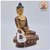Tượng Phật Bổn Sư Thích Ca Mâu Ni_Chất liệu Đồng Vẽ Nepal_Cao 23cm