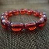 Chuỗi Đá Topaz Bầu Hồng Đeo Tay_10x14ly