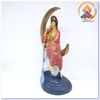 Tượng Quan Âm Bồ Tát Ngồi Mặt Trăng_Chất liệu Đồng Vẽ Thủ Công_Cao 37cm