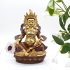 Tượng Hoàng Thần Tài Dzambala Đính Đá Lam Ngọc liệu Đồng Vẽ_Cao 23cm