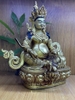 Tượng Hoàng Thần Tài Dzambala_Chất liệu Đồng Vẽ Tây Tạng_Cao 30x27cm