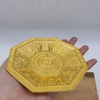 Đĩa Cúng Khói Lục Giác Vàng_12x12cm