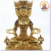 Tượng Phật Đại Nhật Như Lai_Chất liệu Đồng Vẽ_Cao 30cm