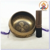 Chuông Xoay Nepal Khắc Lục Độ Mẫu Bồ Tát_Chày Ngũ Trí_Nút Thắt Cát Tường_14x7cm