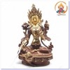 Tượng Tara Lục Độ Mẫu Bồ Tát_Chất liệu Đồng Vẽ Nepal_Cao 23cm