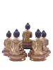Tượng Phật Ngũ Trí Như Lai_Đồng Vẽ Nepal_Cao 20cm