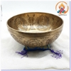 Chuông Xoay Nepal Điêu Khắc Phật Bổn Sư Chuyển Pháp Luân_25x11,5cm (Gò Bằng Tay)