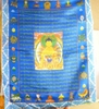 Cờ Lụa 8 Cát Tường (10 Lá) Lụa Mỏng Có 8 Món Cát Tường Xung Quanh_28x35cm