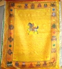 Cờ Lụa 8 Cát Tường (10 Lá) Lụa Mỏng Có 8 Món Cát Tường Xung Quanh_28x35cm