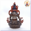 Tượng Hoàng Thần Tài Dzambala_Chất liệu Đồng Vẽ Nepal_Cao 34cm