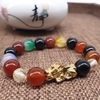 Chuỗi Đá Mã Não Nhiều Màu, Tỳ Hưu Đeo Tay_10ly
