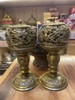 Đèn Pha Lê Hoa Sen 7 Màu Chân Đồng_25x9cm