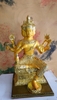 Tượng Phạm Thiên, Đại Tự Tại Thiên Tứ Diên Phật_Chất liệu Đồng Dát Vàng_Cao 36cm