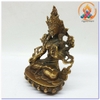 Tượng Tara Bạch Độ Mẫu Bồ Tát_Chất liệu Đồng Trơn_Cao 15cm