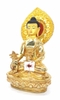 Tượng Phật Dược Sư_Chất liệu Đồng Nepal Phun Gold_Cao 40cm