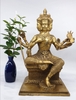 Tượng Phạm Thiên, Đại Tự Tại Thiên Tứ Diên Phật_Chất liệu Đồng Dát Vàng_Cao 36cm