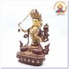Tượng Văn Thù Sư Lợi Bồ Tát_Chất liệu Đồng Vẽ Nepal_Cao 32cm