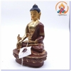 Tượng Phật Dược Sư_Chất liệu Đồng Vẽ Nepal_Cao 23cm