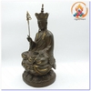 Tượng Địa Tạng Bồ Tát Ngồi_Chất Liệu Đồng Nâu Dạ Cổ_Cao 40cm