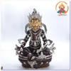 Tượng Hoàng Thần Tài Dzambala_Chất liệu Đồng Vẽ Nepal_Cao 34cm
