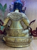 Tượng Hoàng Thần Tài Dzambala_Chất liệu Đồng Vẽ Tây Tạng_Cao 30x27cm