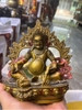 Tượng Hoàng Thần Tài Dzambala_Nhỏ Cao 17cm Có Vòng Lửa 17x15cm