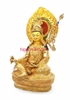 Tượng Tổ Liên Hoa Sinh Padmasambhava_Đồng Vẽ Nepal_Cao 40cm