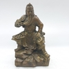 Tượng Quan Công Ngồi_Chất liệu Đồng Nâu Dạ Cổ_Cao 18cm